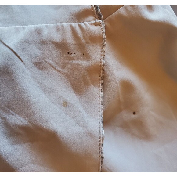 BCBG Max Azria   NWT Womens Top Gray Snakeskin Print XS Keyhole Neck And Peplum - Picture 8 of 8